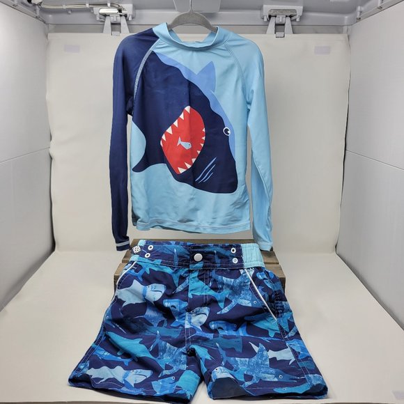 Andy & Evan Swim Andy Evan Bathing Suit Swim Top Rashguard Bundle